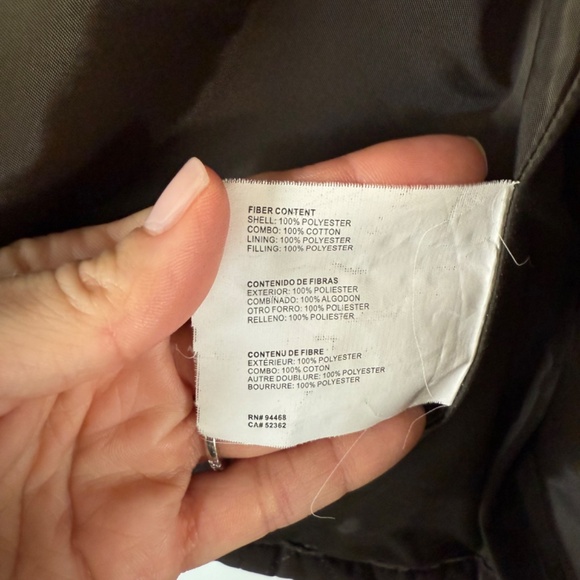 ESPRIT quilted barn jacket with removable hood size L vintage - Picture 10 of 13